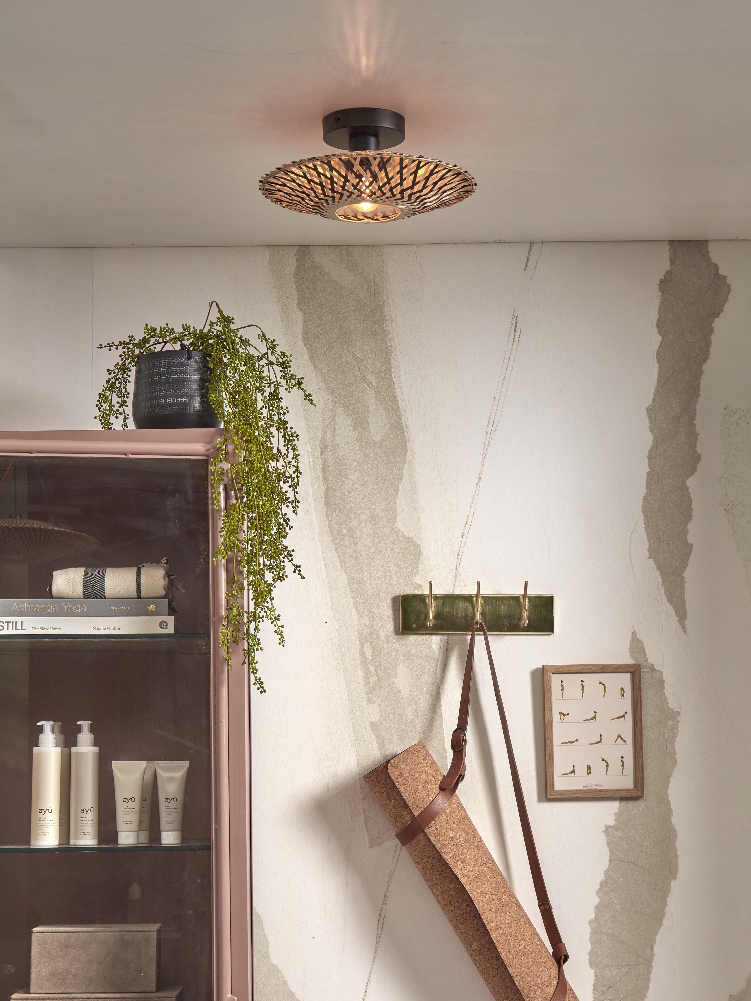 Good&Mojo Deckenlampe KALIMANTAN braun | 30x30x8cm