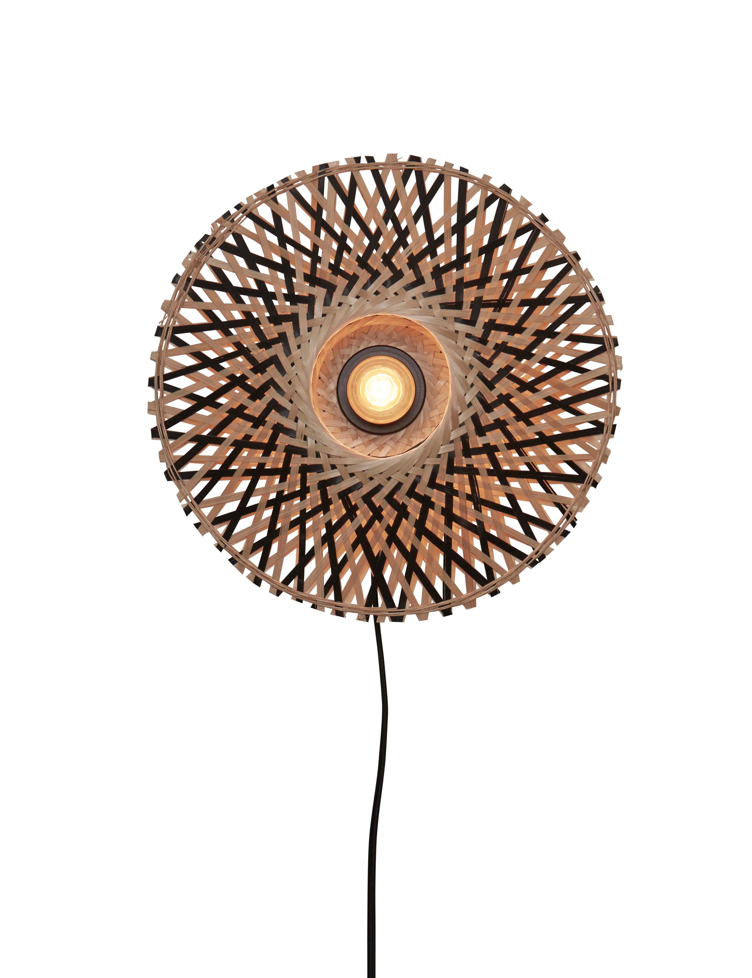 Good&Mojo Wandleuchte KALIMANTAN braun | 30x8x30cm