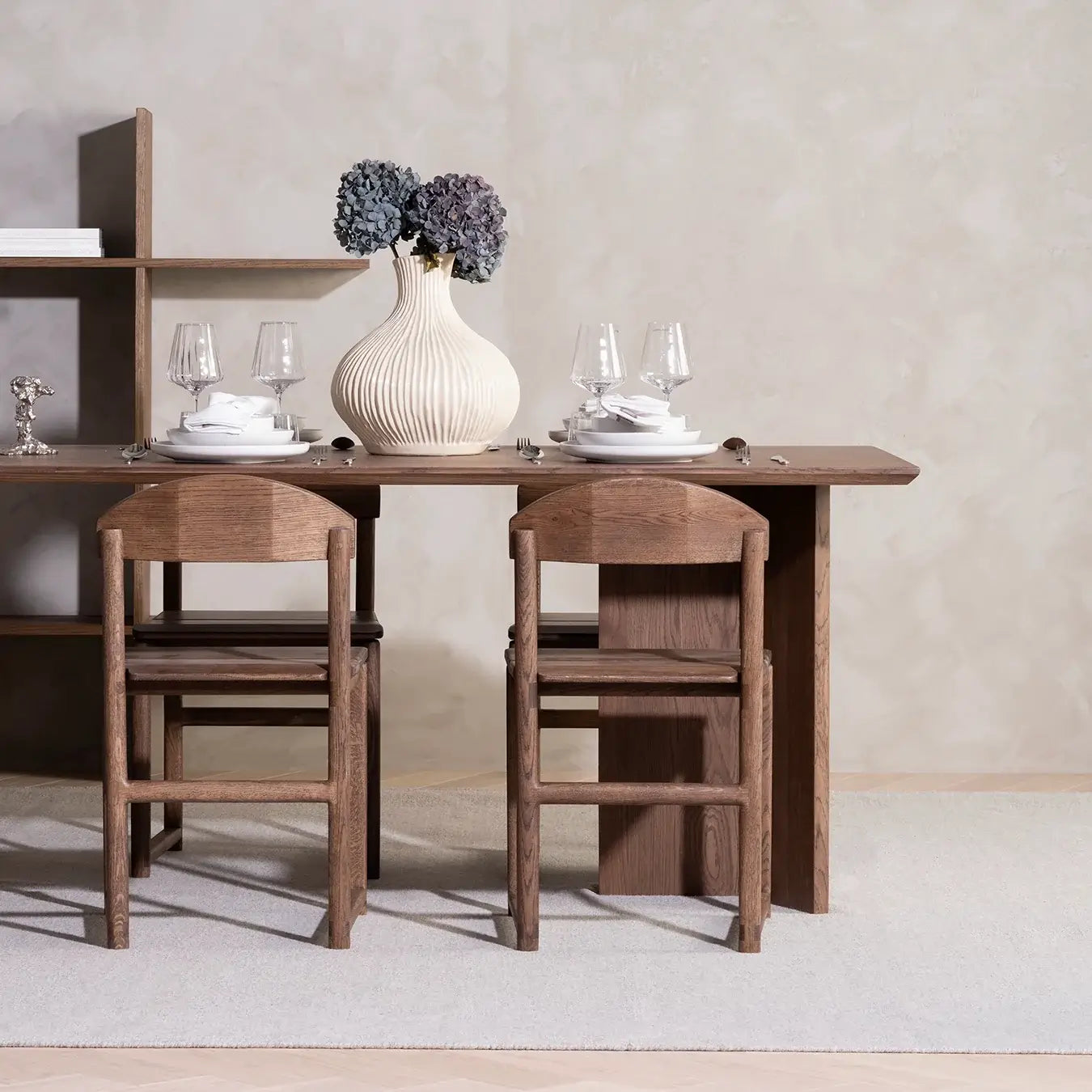 by Crea® Esszimmerstuhl KARIN Dunkle Eiche