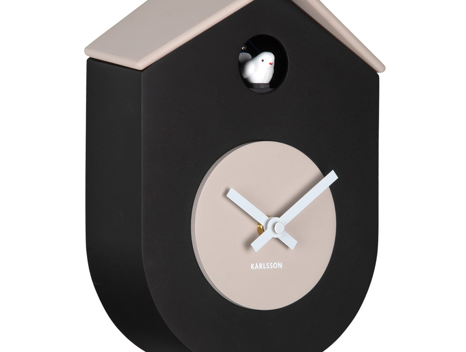 Karlsson Kuckucksuhr GRATO CUCKOO black & warm grey | 9x18x3 cm - Sir Henrys