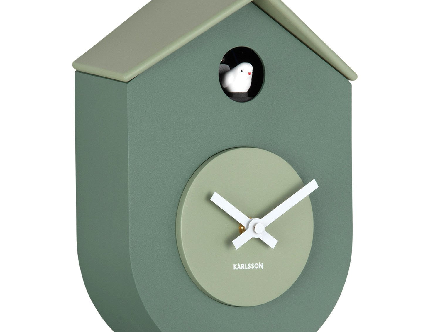 Karlsson Kuckucksuhr GRATO CUCKOO jungle green & grayed jade | 9x18x33 - Sir Henrys