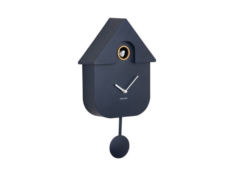 Karlsson Kuckucksuhr MODERN CUCKOO dark blue | 8,5x21,5x41 cm - Sir Henrys