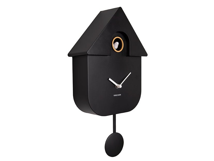 Karlsson Kuckucksuhr MODERN CUCKOO schwarz | 8,5x21,5x41 cm - Sir Henrys