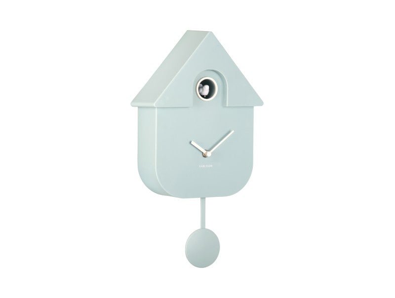 Karlsson Kuckucksuhr MODERN CUCKOO soft blue | 8,5x21,5x41 cm - Sir Henrys