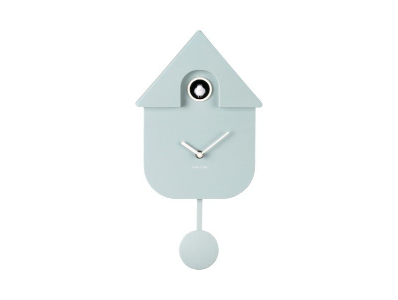Karlsson Kuckucksuhr MODERN CUCKOO soft blue | 8,5x21,5x41 cm - Sir Henrys