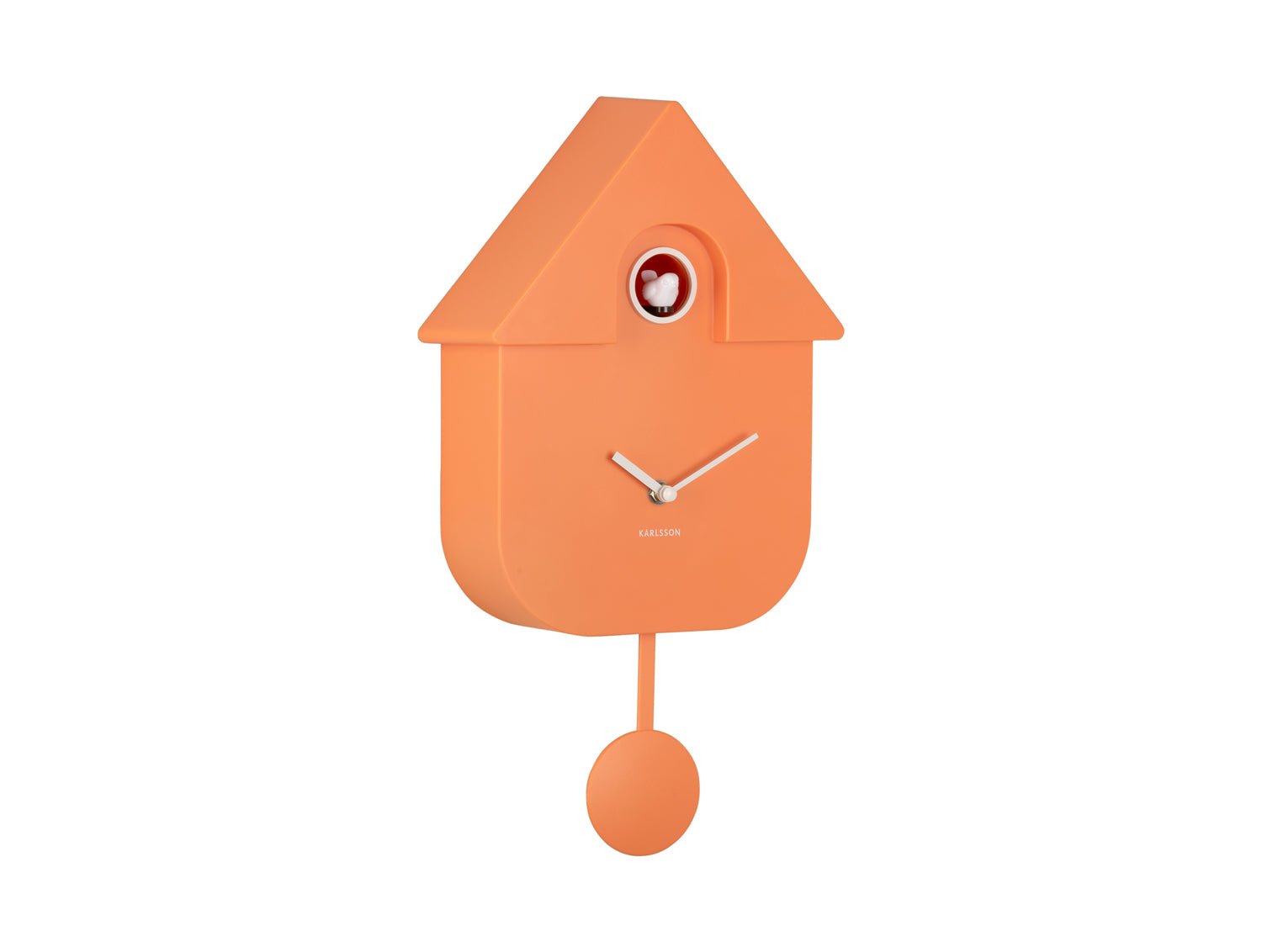 Karlsson Kuckucksuhr MODERN CUCKOO soft orange | 8,5x21,5x41 cm - Sir Henrys