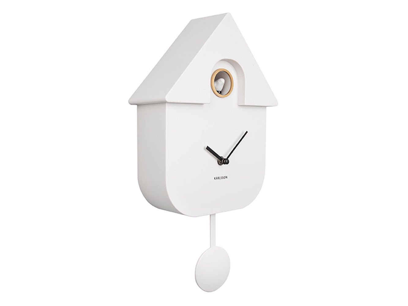 Karlsson Kuckucksuhr MODERN CUCKOO weiß | 8,5x21,5x41 cm - Sir Henrys