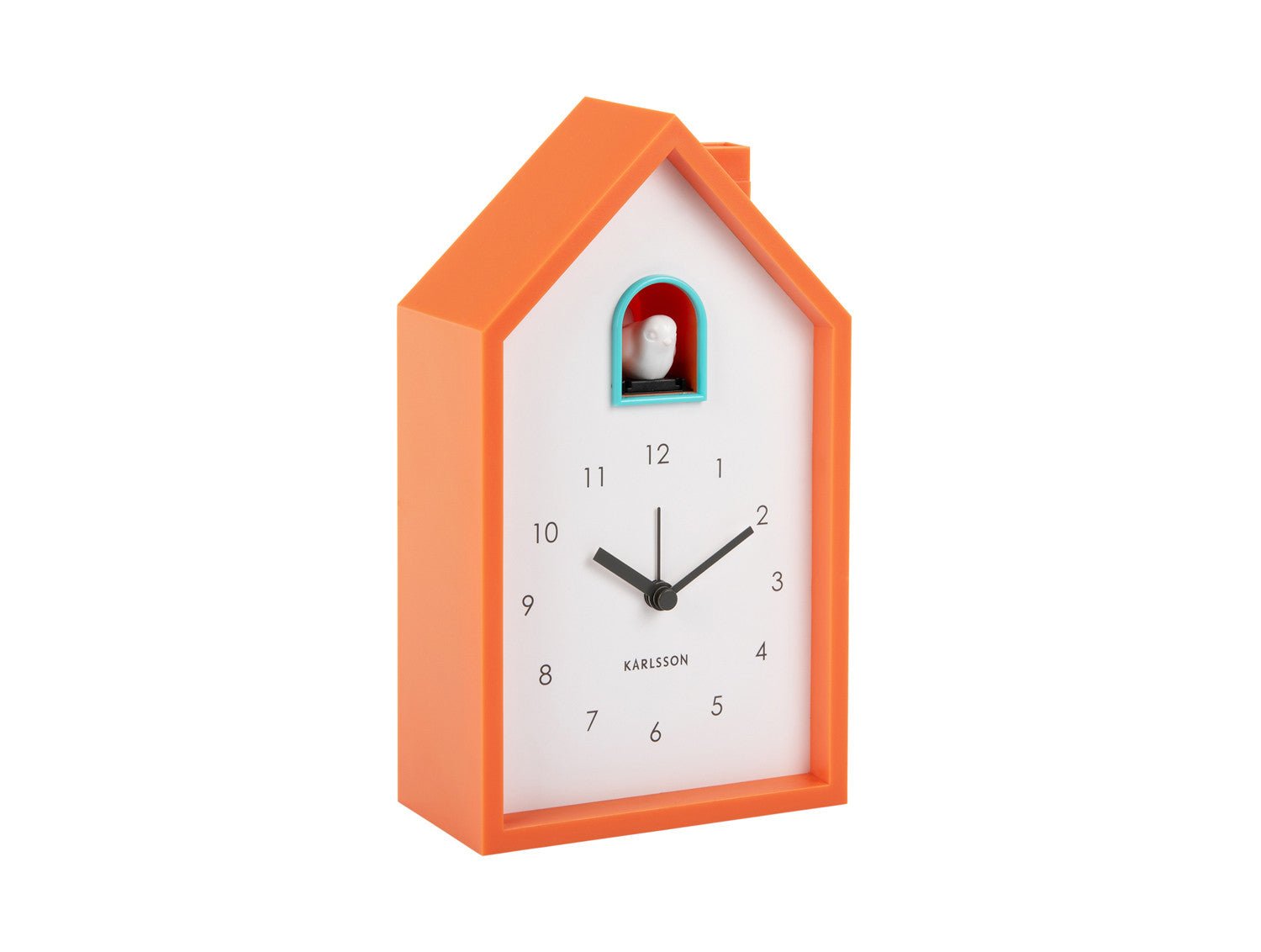 Karlsson Kuckucksuhr Wecker MODERN CUCKOO bright orange | 6x12x20 cm - Sir Henrys