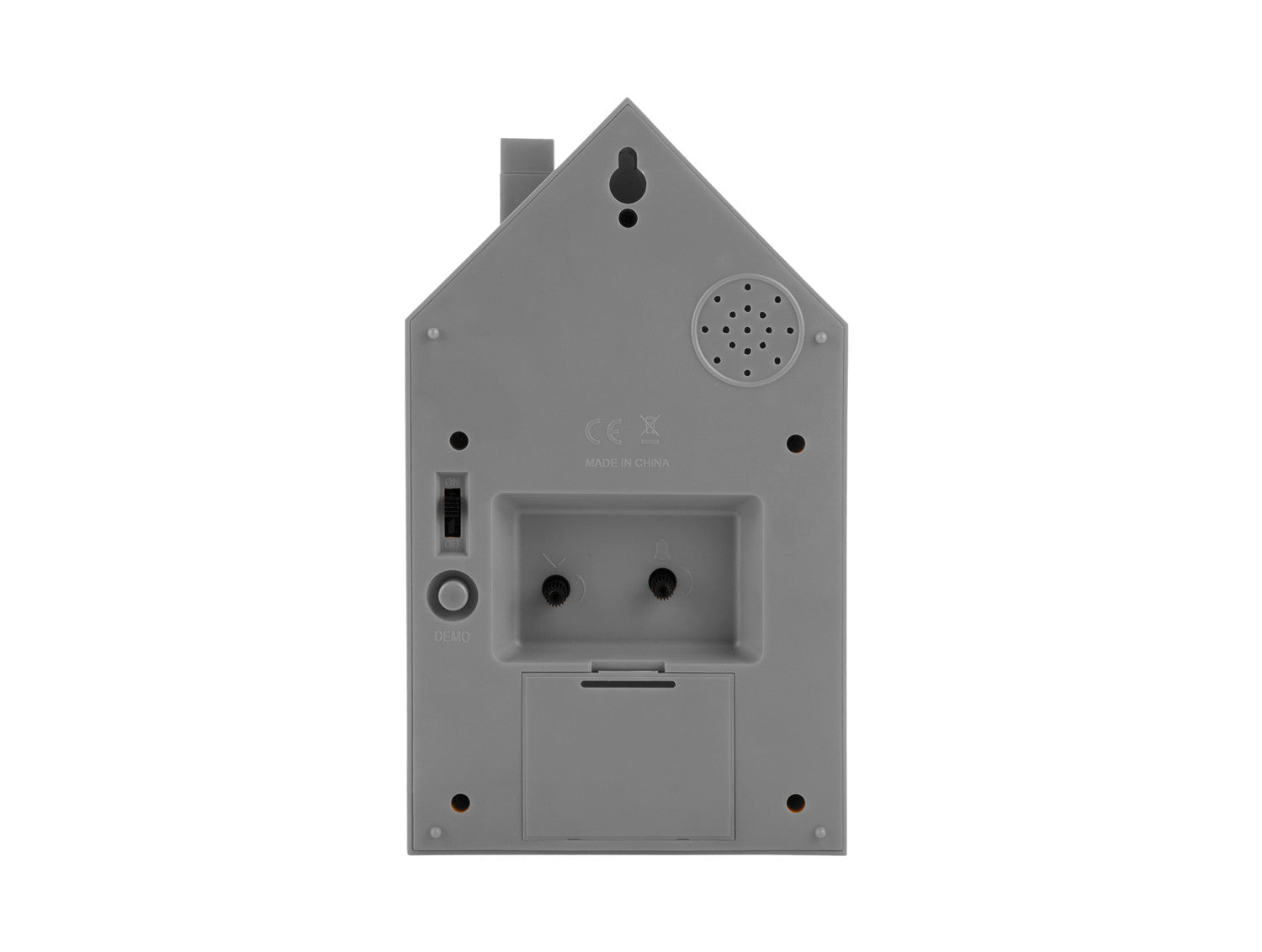 Karlsson Kuckucksuhr Wecker MODERN CUCKOO mouse grey | 6x12x20 cm - Sir Henrys
