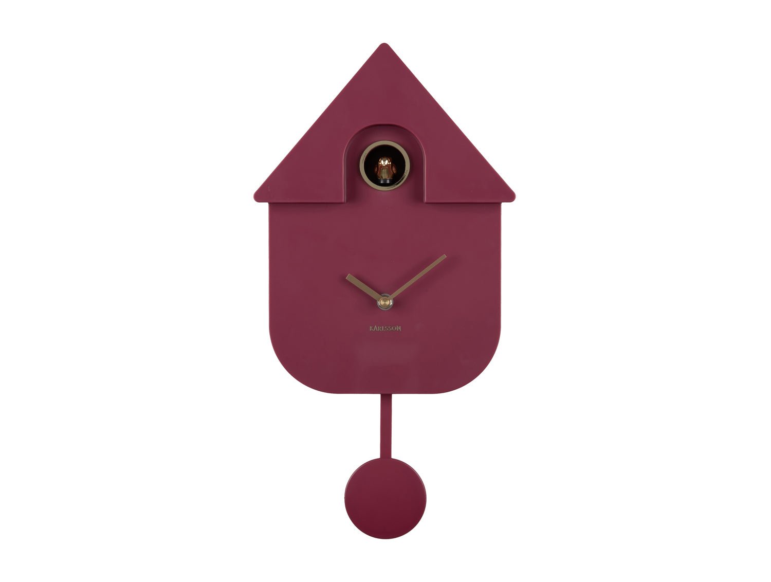 Karlsson Wanduhr MODERN CUCKOO ORO dark mauve | 21,5x41cm - Sir Henrys
