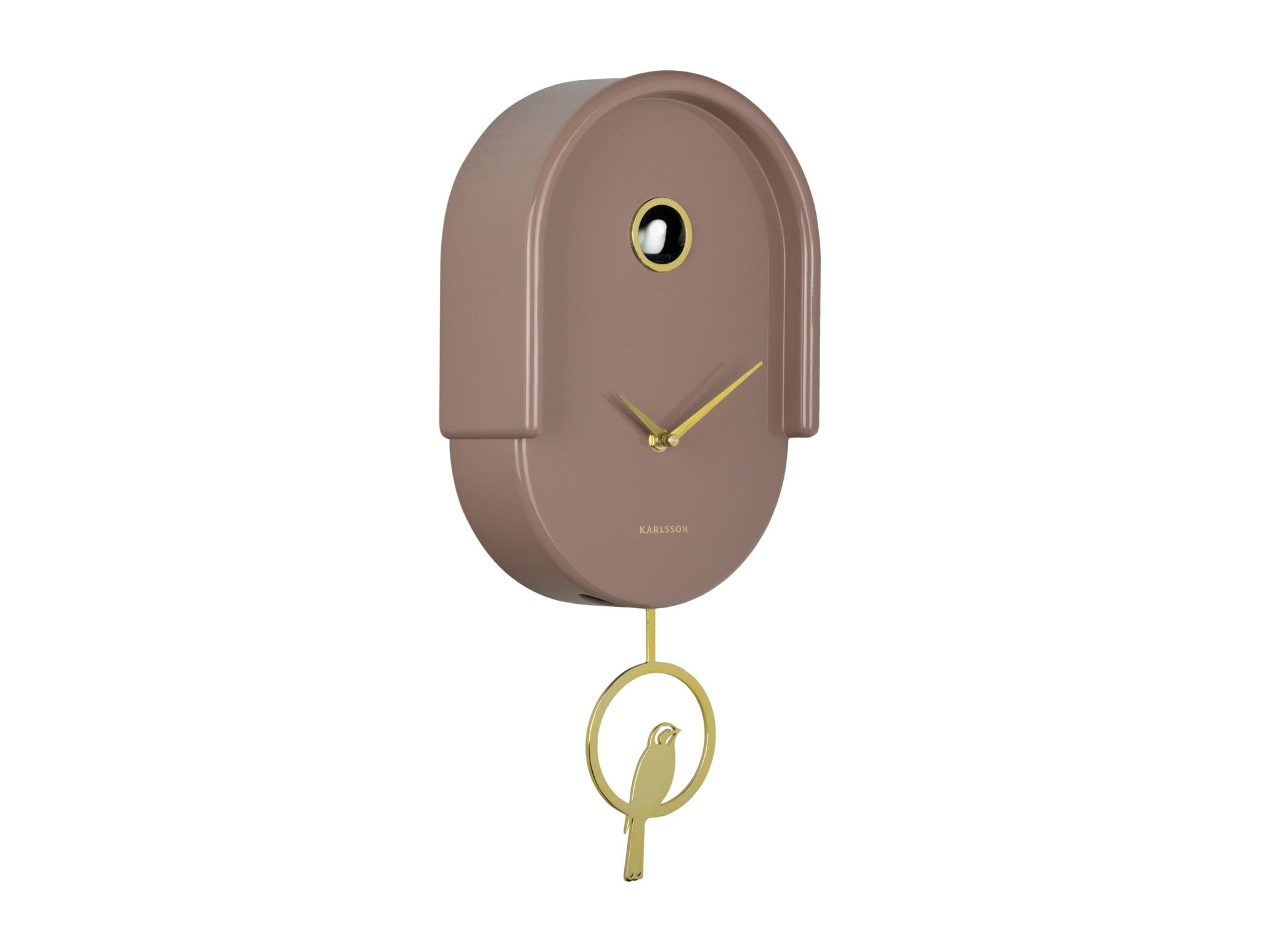 Karlsson Wanduhr TWEET mocha brown | 20x42cm - Sir Henrys