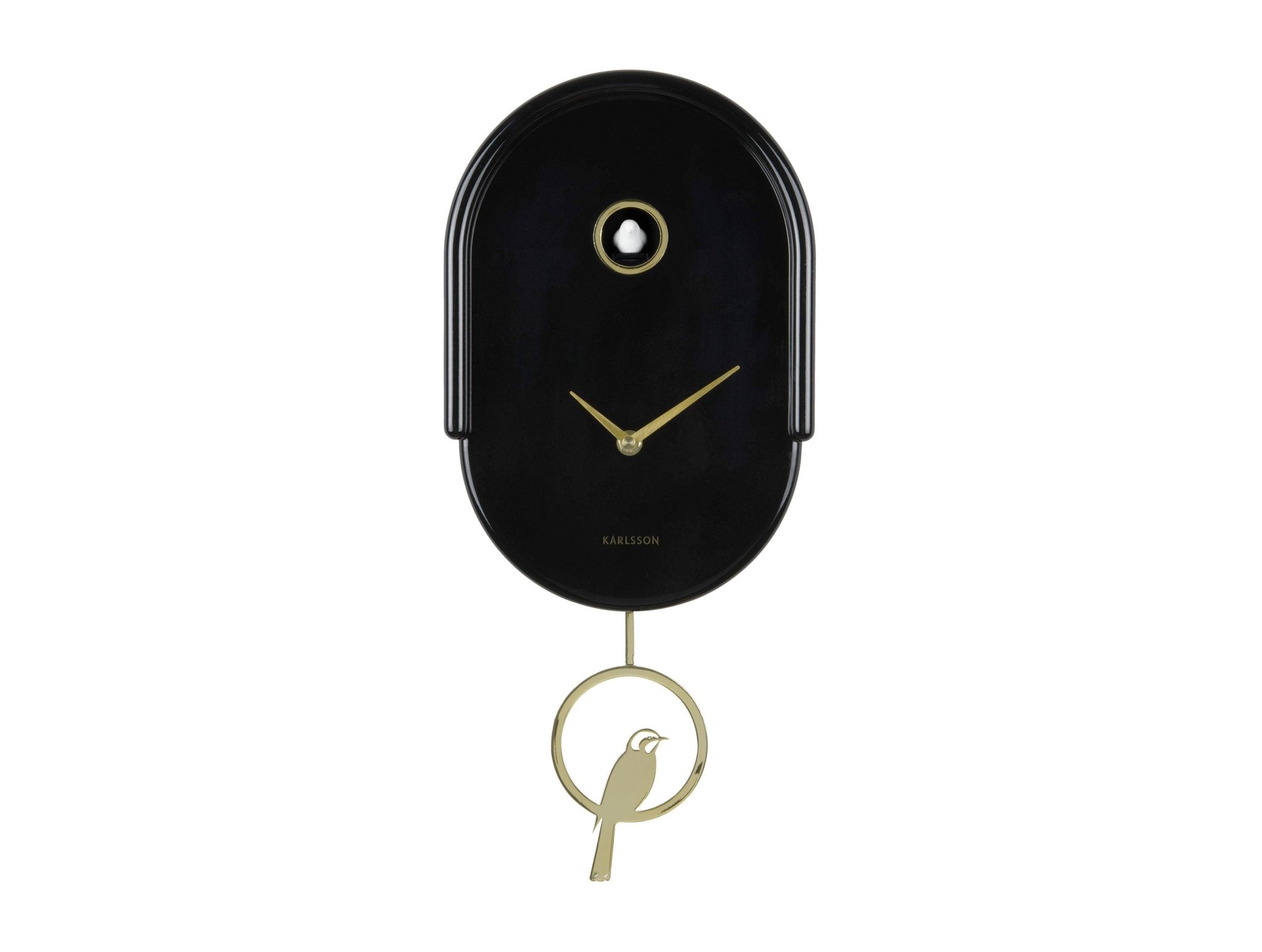 Karlsson Wanduhr TWEET schwarz | 20x42cm - Sir Henrys