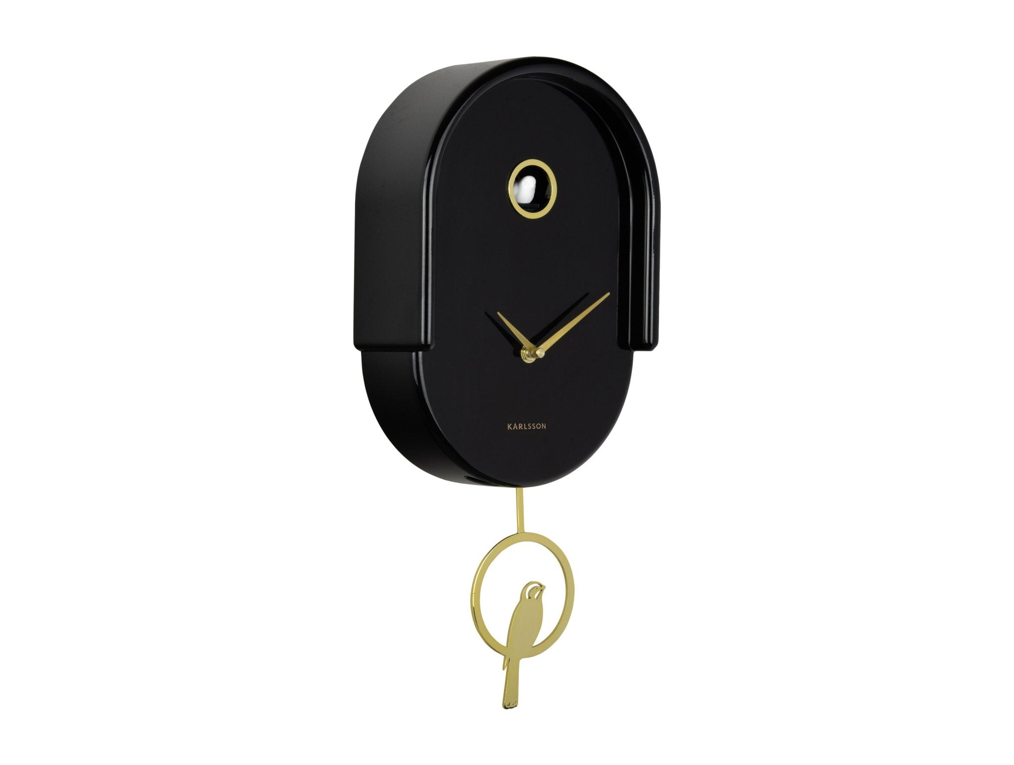 Karlsson Wanduhr TWEET schwarz | 20x42cm - Sir Henrys