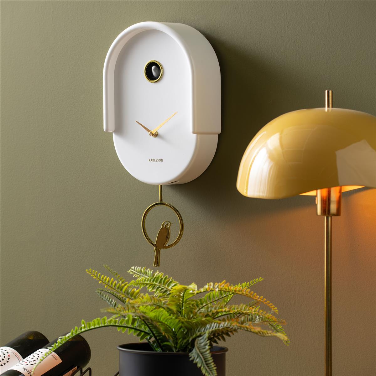 Karlsson Wanduhr TWEET weiß | 20x42cm - Sir Henrys