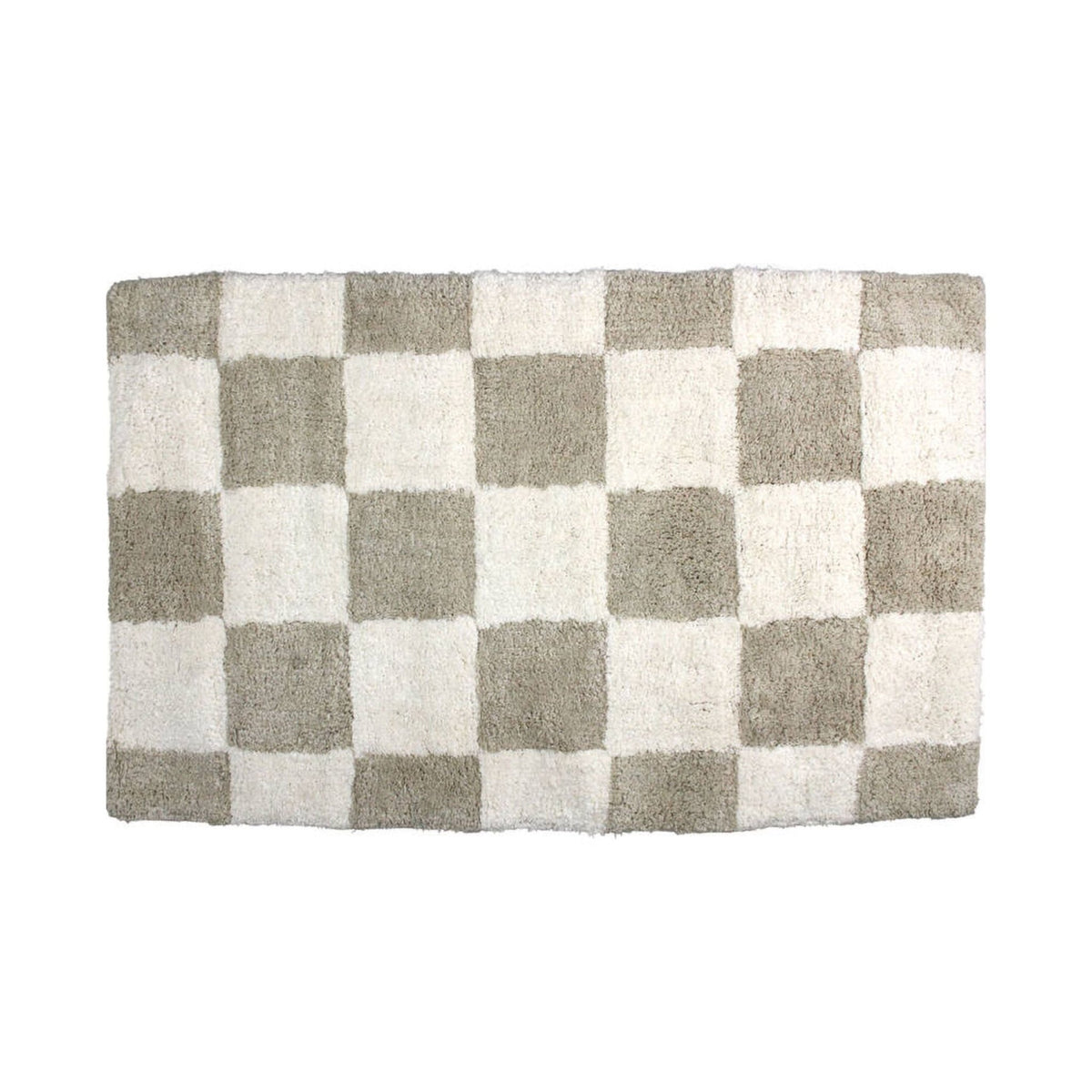 Kersten Badematte CHECKER taupe creme | 50x80cm - Sir Henrys