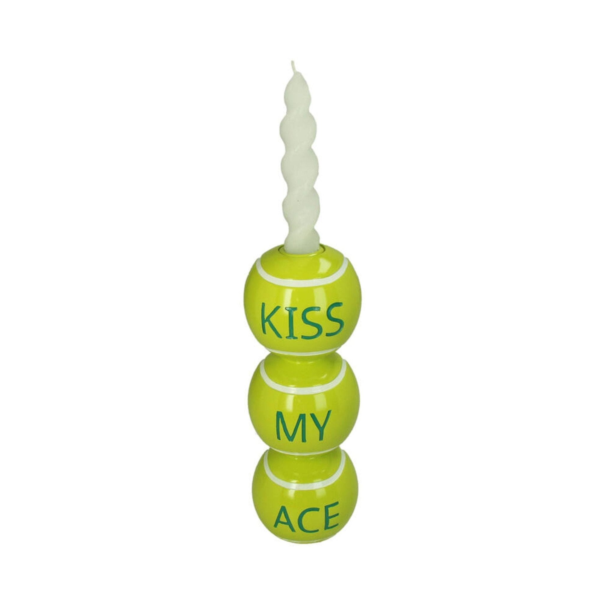 Kersten Kerzenständer KISS MY ACE gelb | 8x23 cm - Sir Henrys