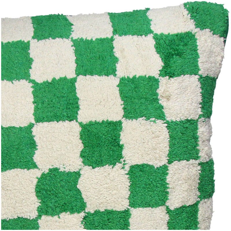 Kersten Kissen CHECKER grün creme | 50x50cm - Sir Henrys