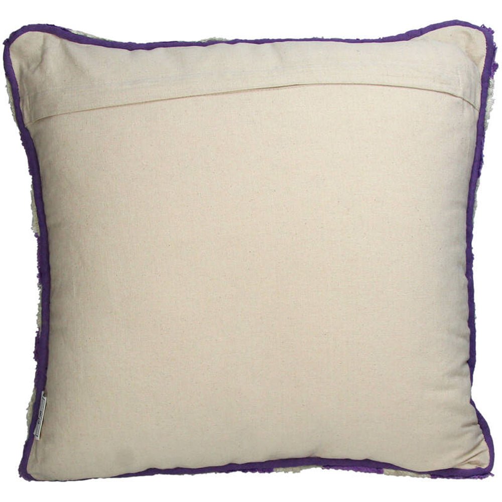 Kersten Kissen CHECKER lila creme | 50x50cm - Sir Henrys