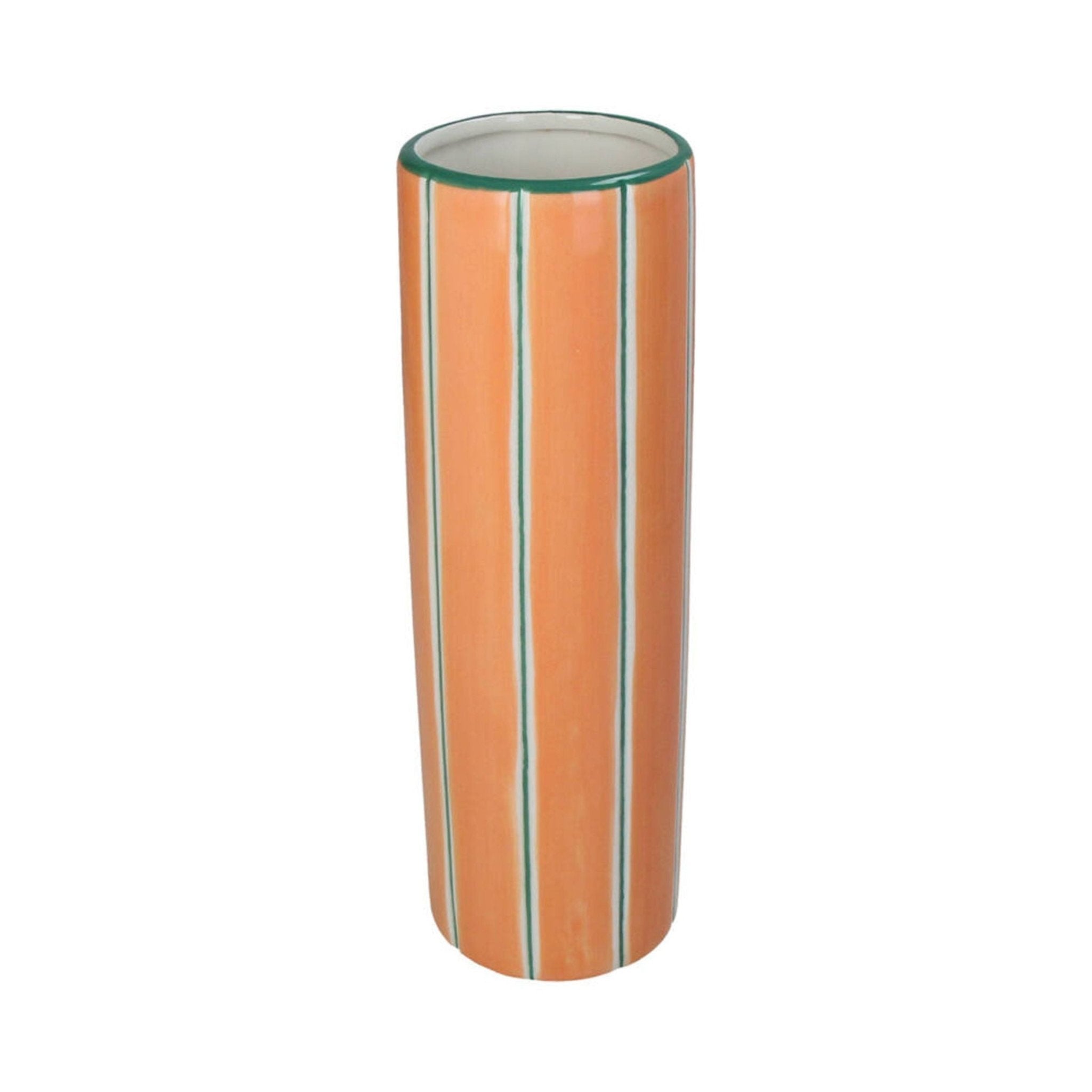 Kersten Vase STRIPES orange | Ø9x28cm - Sir Henrys