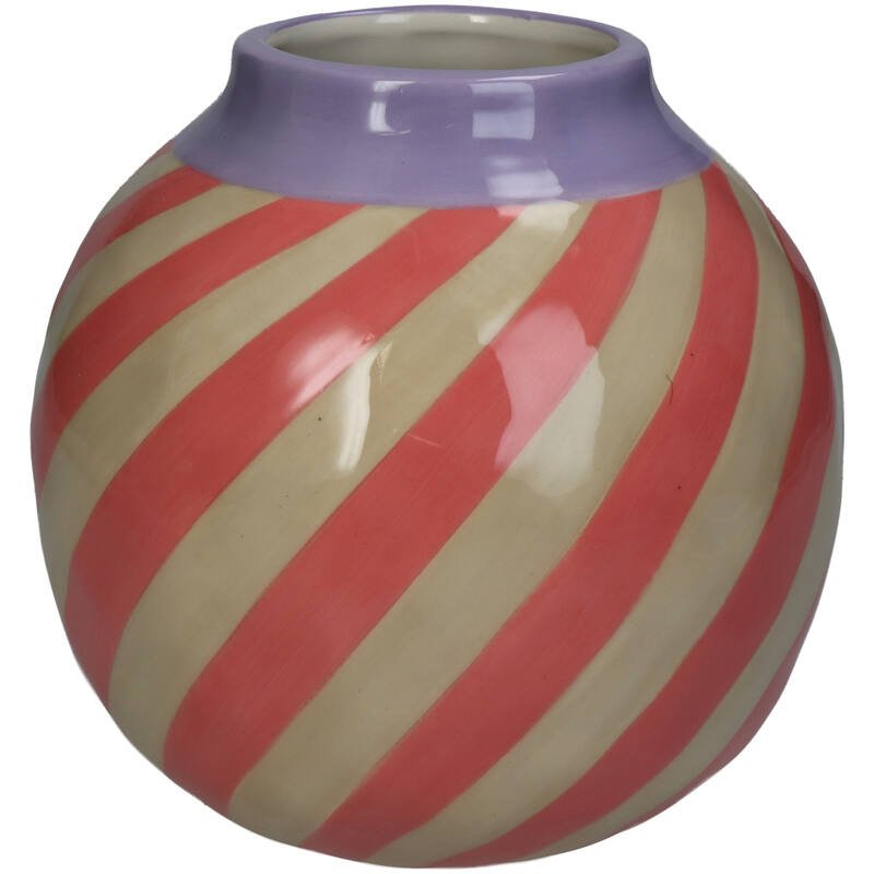 Kersten Vase STRIPES rosa | Ø16cm - Sir Henrys