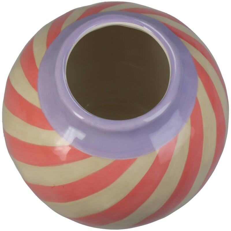 Kersten Vase STRIPES rosa | Ø16cm - Sir Henrys