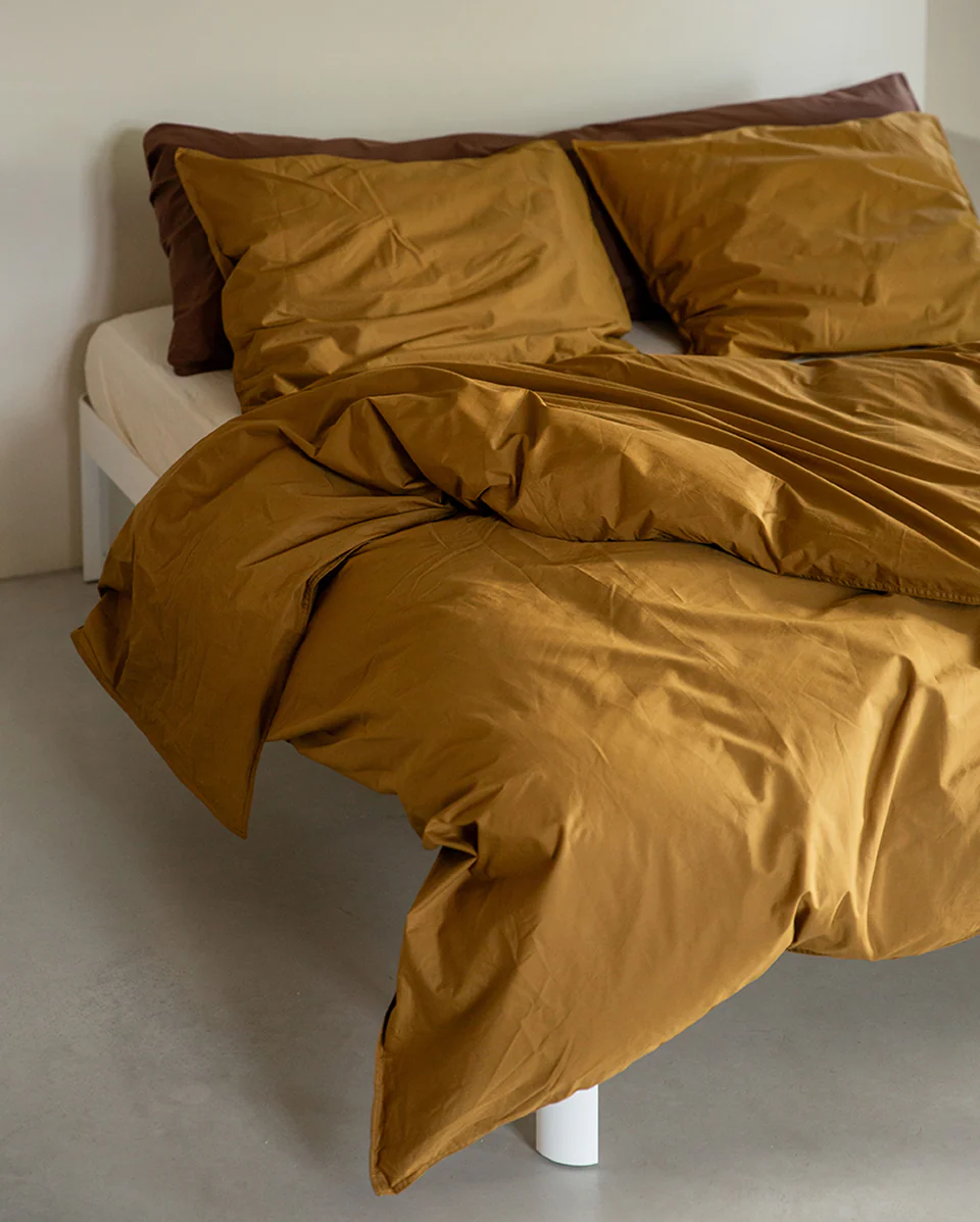 Suite702 Bettbezug KHAKI GOLD Baumwolle | 135x200cm