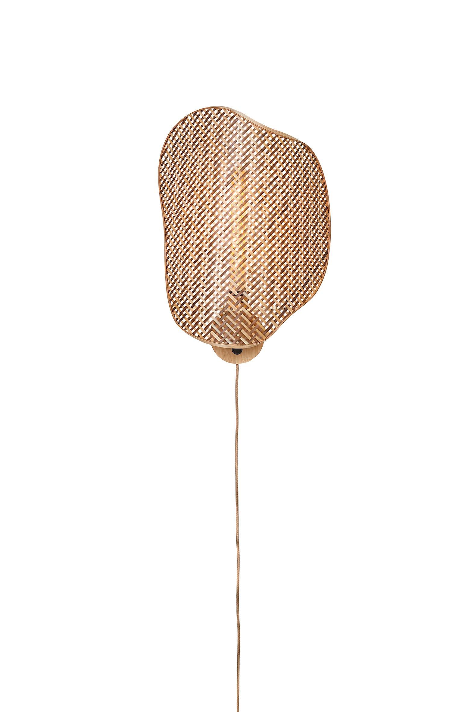 Good&Mojo Wandleuchte KINABALU natur/braun | 50x40x50cm