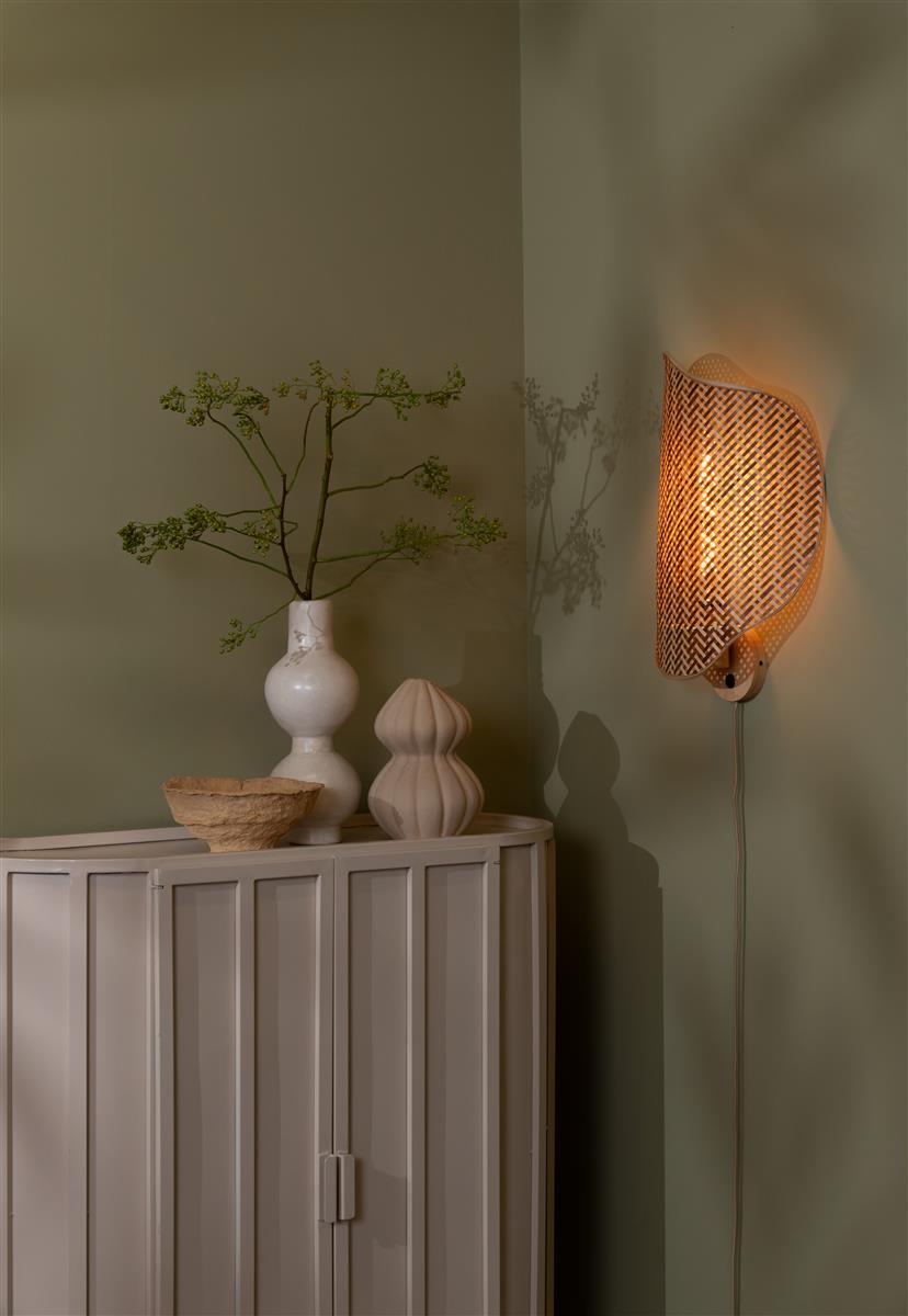 Good&Mojo Wandleuchte KINABALU natur/braun | 50x40x50cm