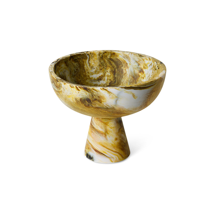 HKliving Schale OCHRE Marmor bunt | 23,5x23,5x19cm