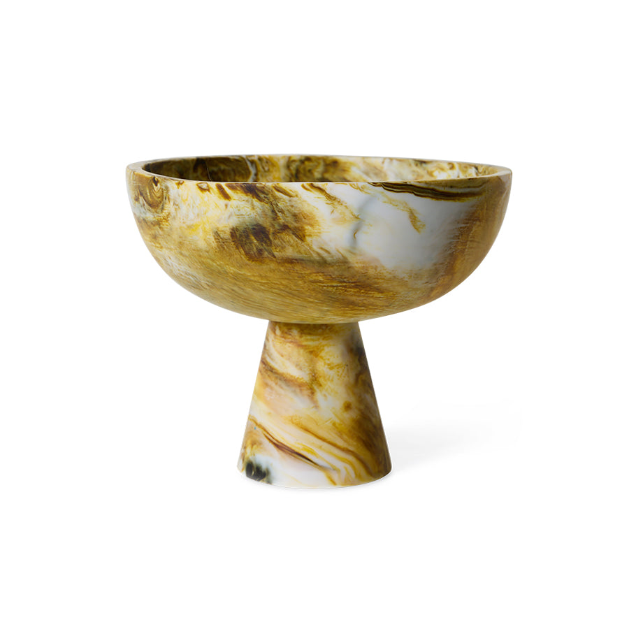 HKliving Schale OCHRE Marmor bunt | 23,5x23,5x19cm