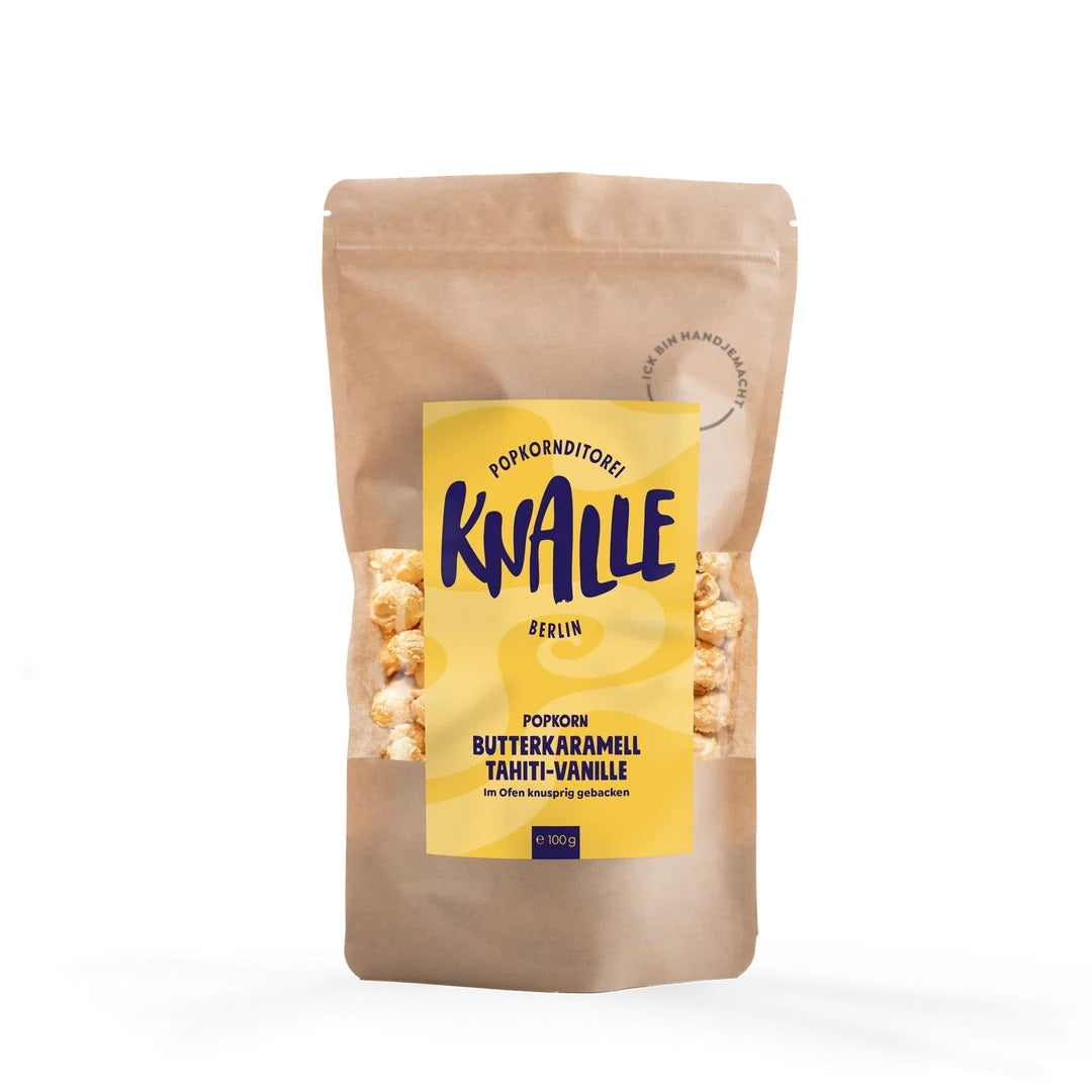 Knalle Popkorn Butterkaramel Tahiti-Vanille 100g