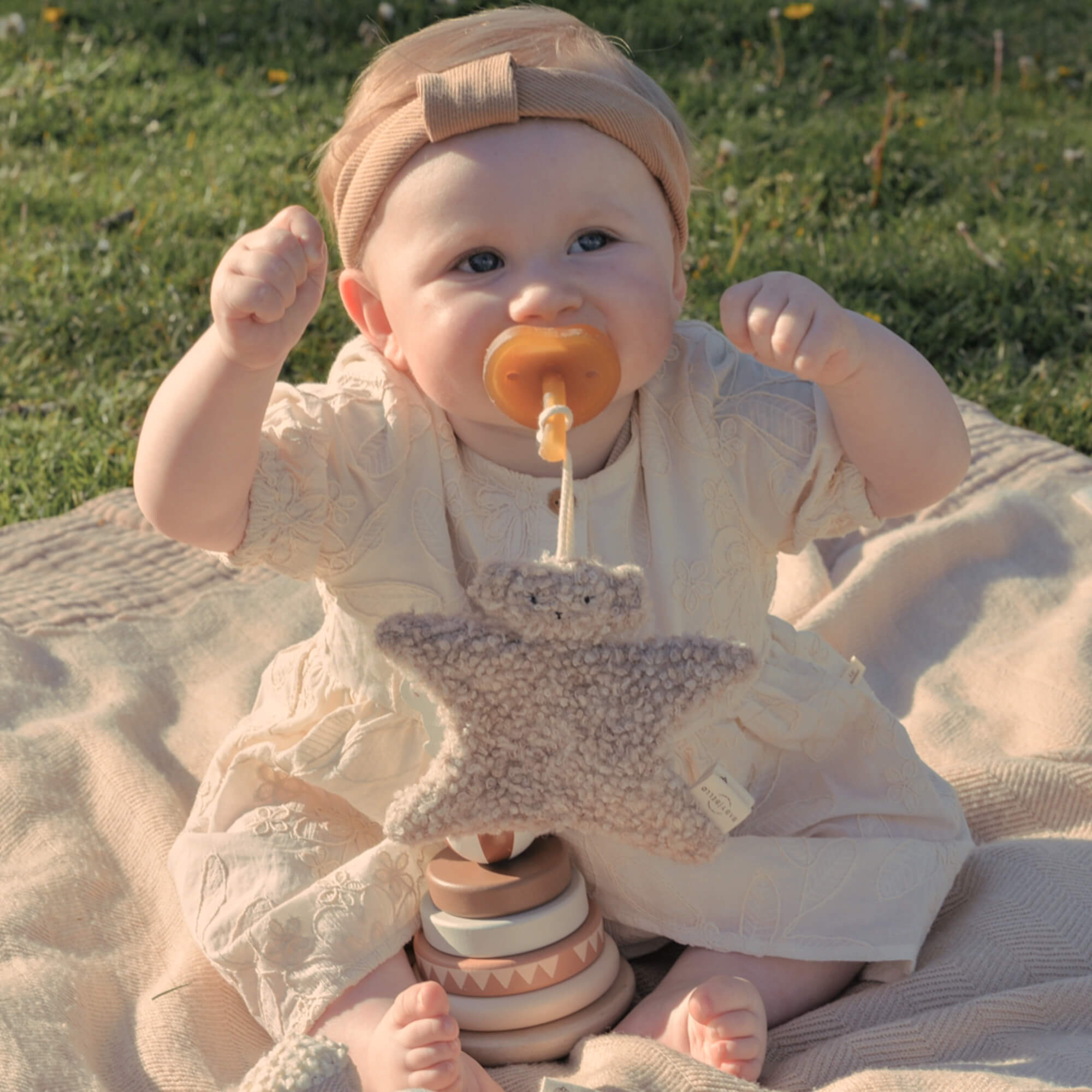 Baby Bello Schnullertuch KOKO THE KOALA creme Merino |