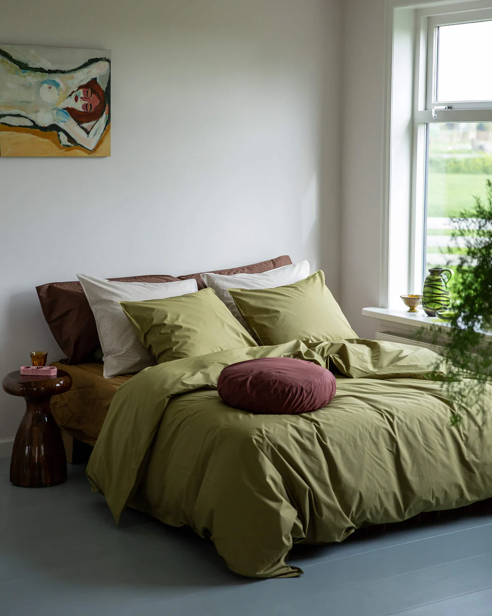 Suite702 Bettbezug OLIVE GREEN Baumwolle | 135x200cm