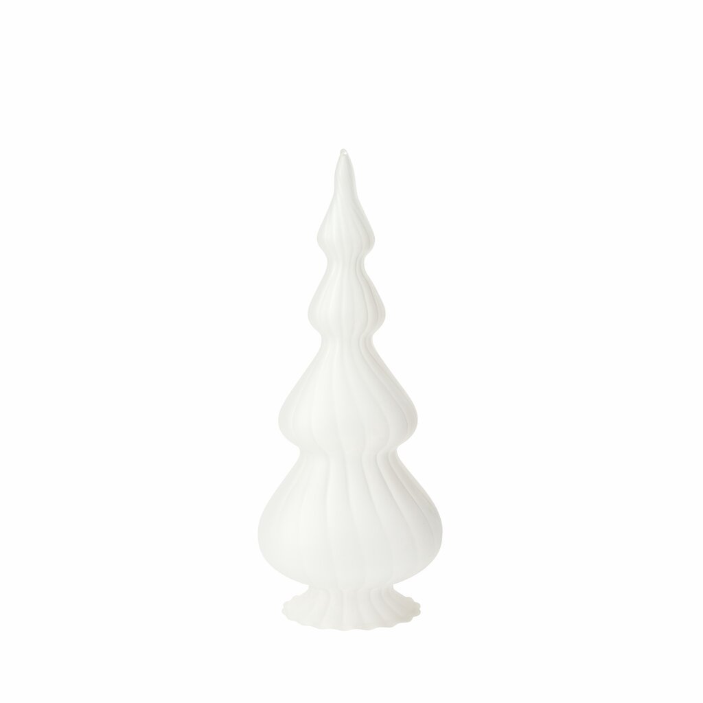 Lene Bjerre Weihnachtsdekoration ASTA S weiß Glas | Ø8x19,5 cm - Sir Henrys