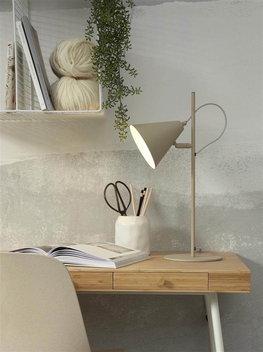 It's about RoMi Tischlampe LISBON grau | 18x29x50,5cm