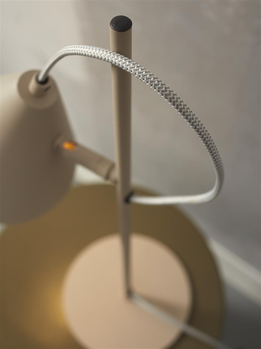 It's about RoMi Tischlampe LISBON grau | 18x29x50,5cm