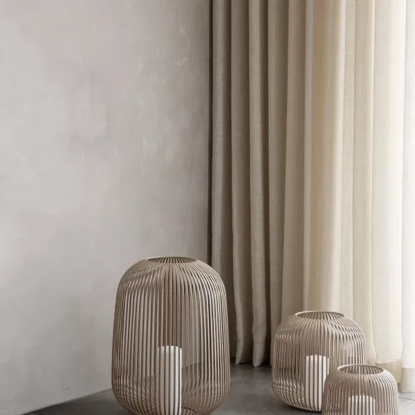 Blomus Laterne LITO XS beige nomad | Ø 14x10 cm