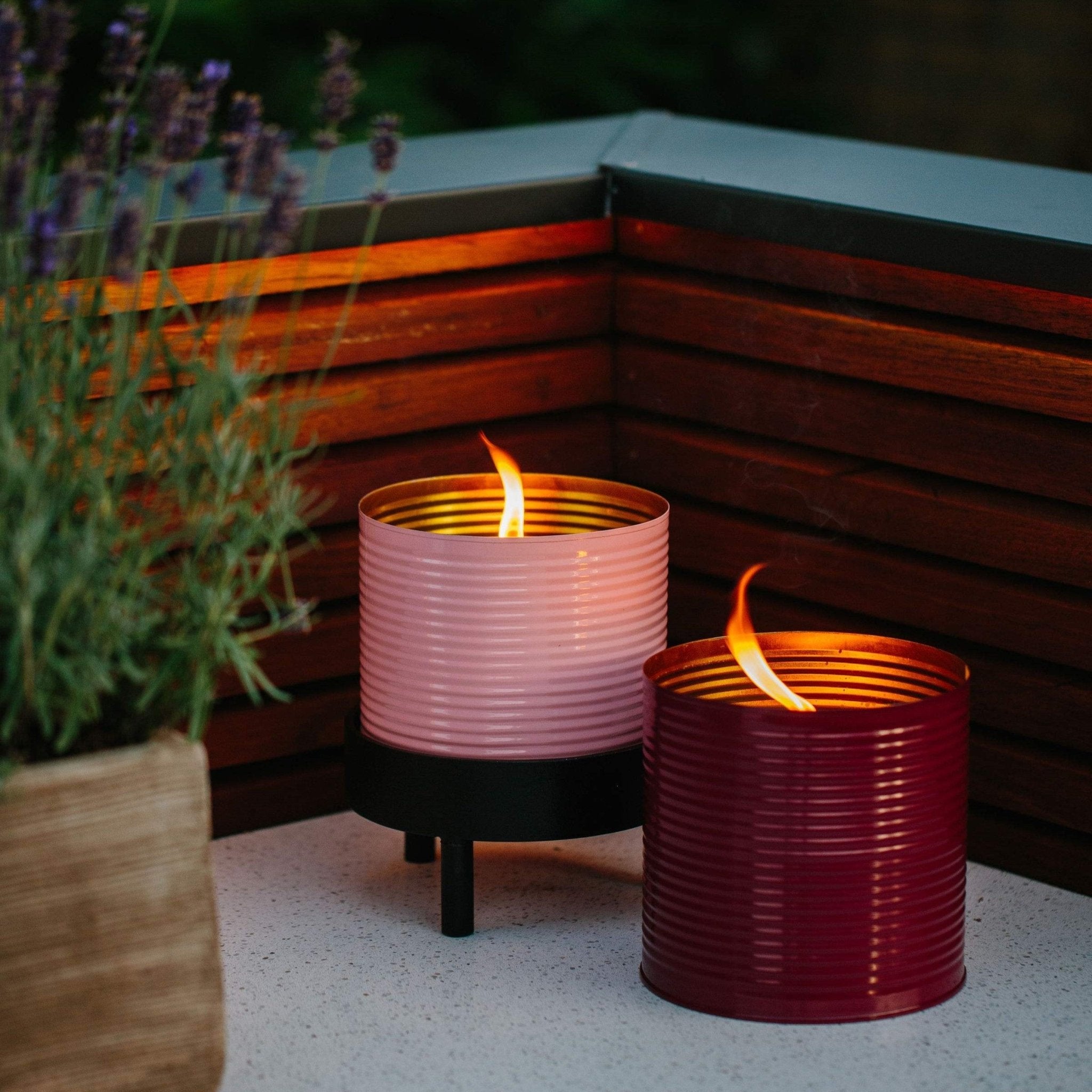 Living by Heart Outdoor Candle Kerze ROSA | Ø 10x15cm - Sir Henrys