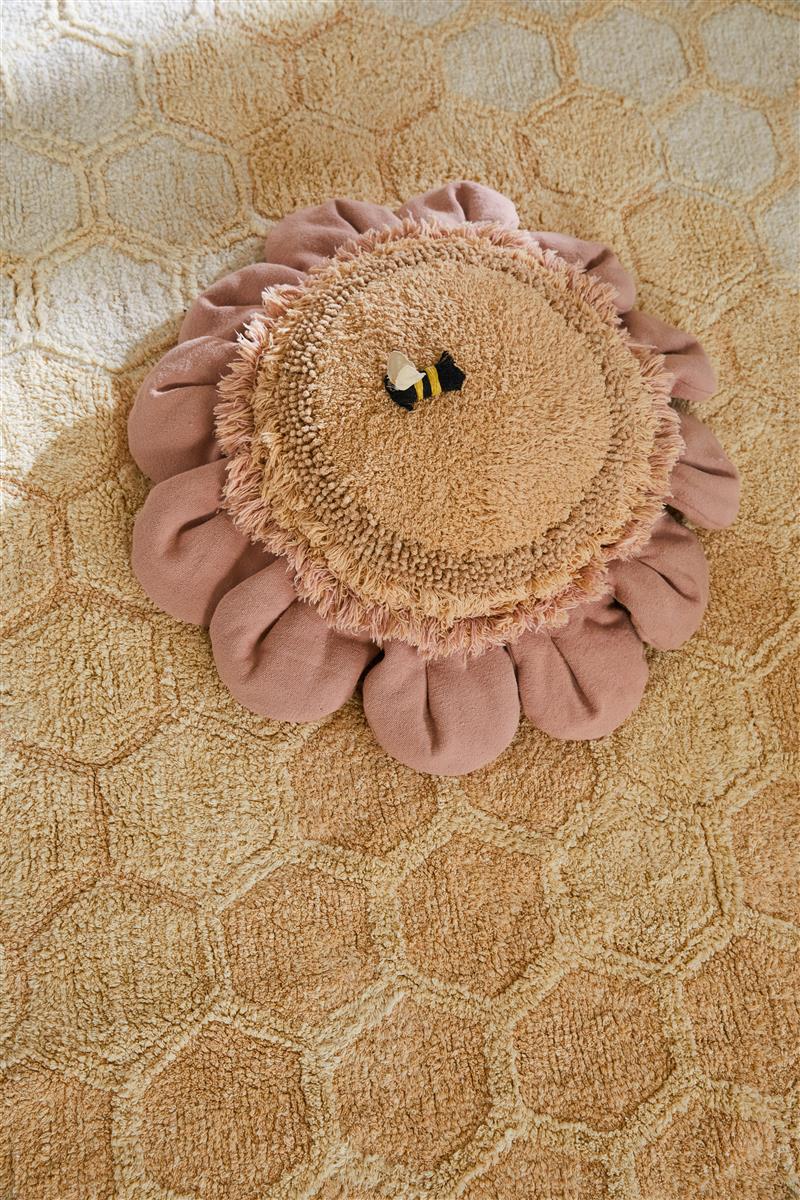 Lorena Canals Bodenkissen PINK DAISY | 70x70cm - Sir Henrys