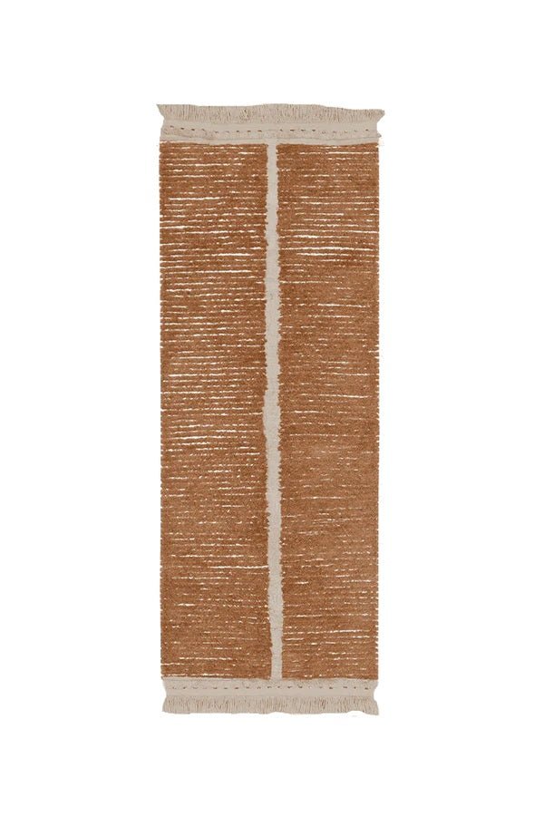 Lorena Canals drehbarer waschbarer Teppich DUETTO karamell | 230x80cm - Sir Henrys