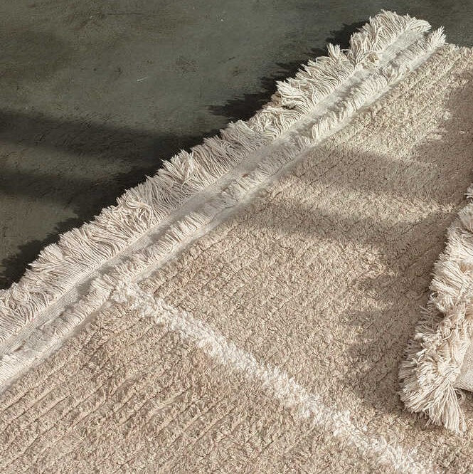 Lorena Canals drehbarer waschbarer Teppich DUETTO salbei | 200x140cm - Sir Henrys