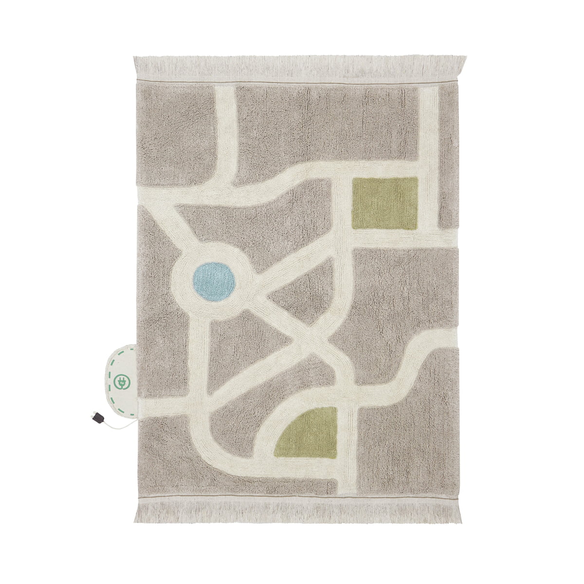 Lorena Canals waschbarer Teppich ECO-CITY mehrfarbig | 170x120cm