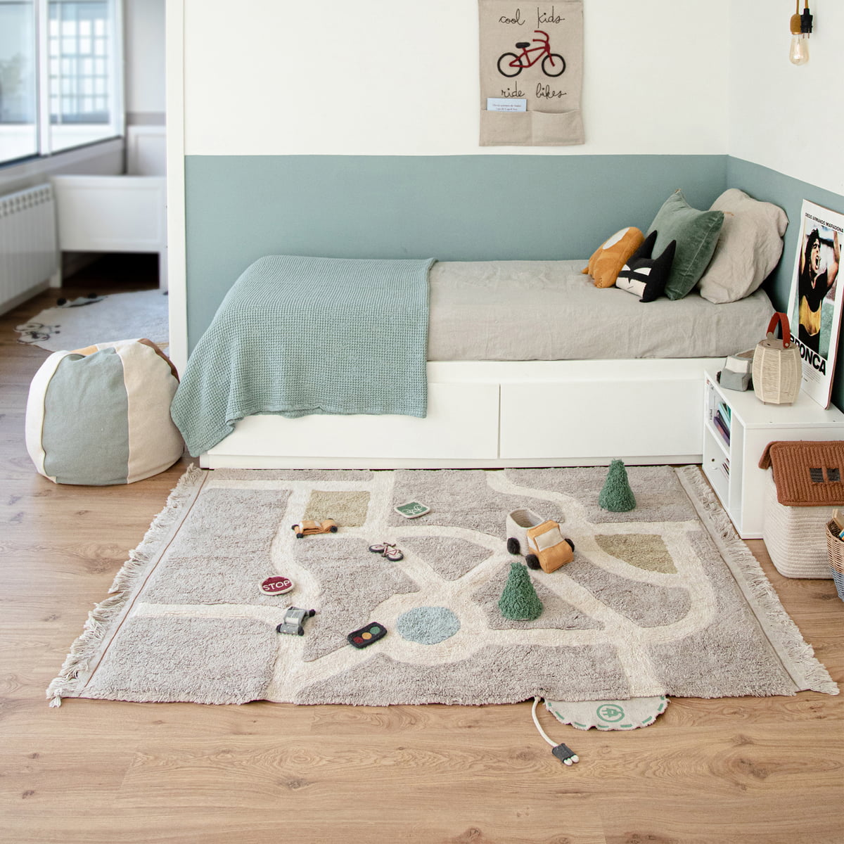 Lorena Canals waschbarer Teppich ECO-CITY mehrfarbig | 170x120cm
