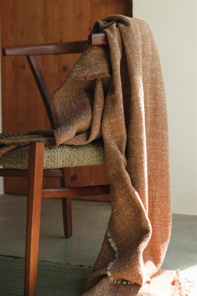 Lorena Canals Handgewebte Decke PLAID ochre | 180x130cm - Sir Henrys