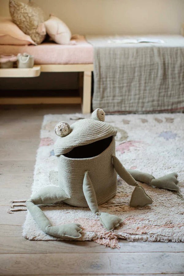 Lorena Canals Korb FRED THE FROG | 20x20cm - Sir Henrys