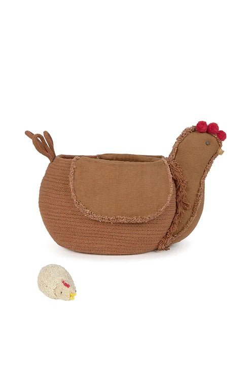 Lorena Canals Korb Hähnchen Toffee braun | 29x48x32cm - Sir Henrys