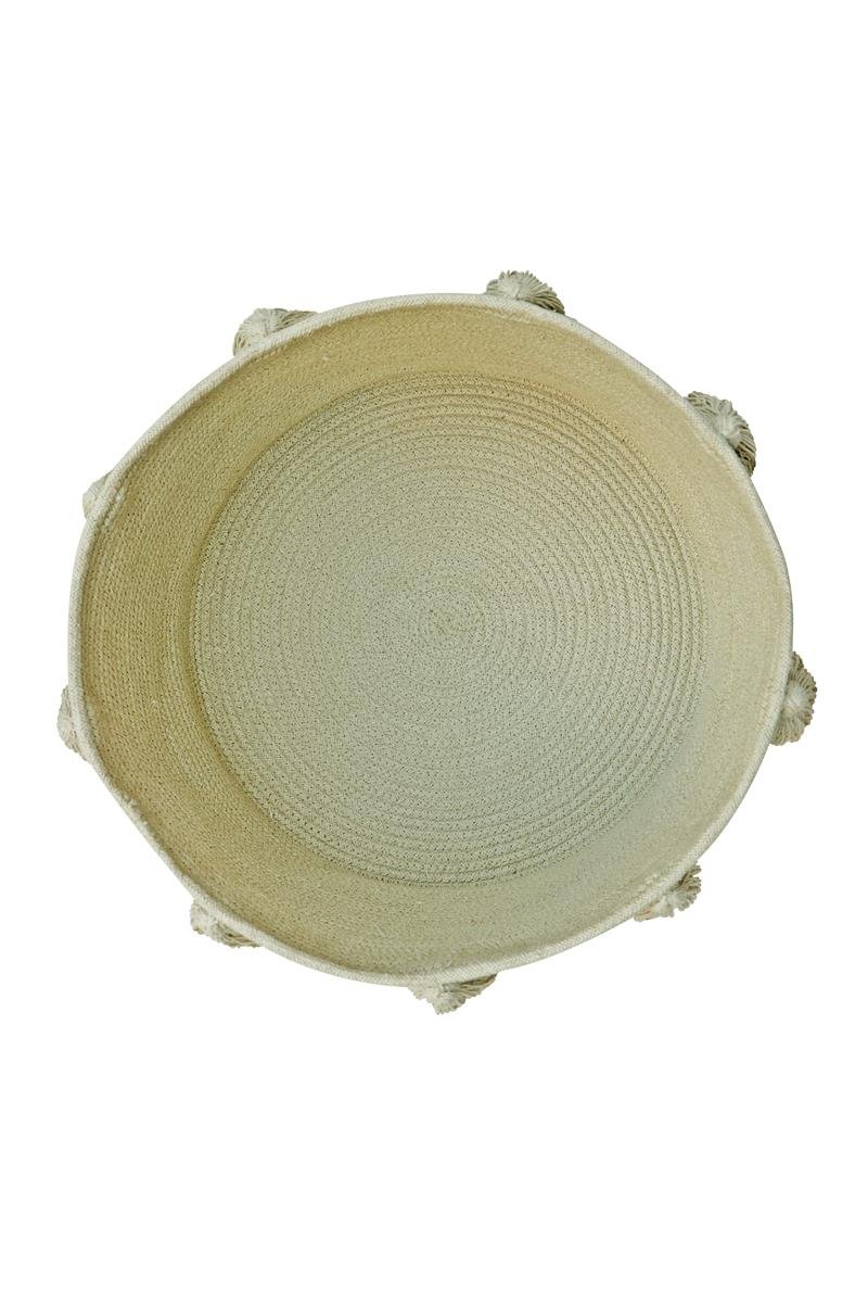 Lorena Canals Korb NEW TASSELS olive | 40x40cm - Sir Henrys