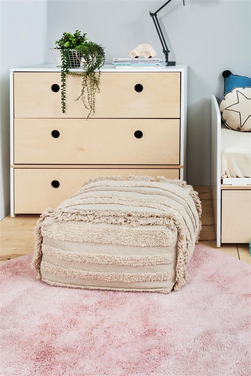 Lorena Canals Pouf AIR NATURAL | 54x54cm - Sir Henrys