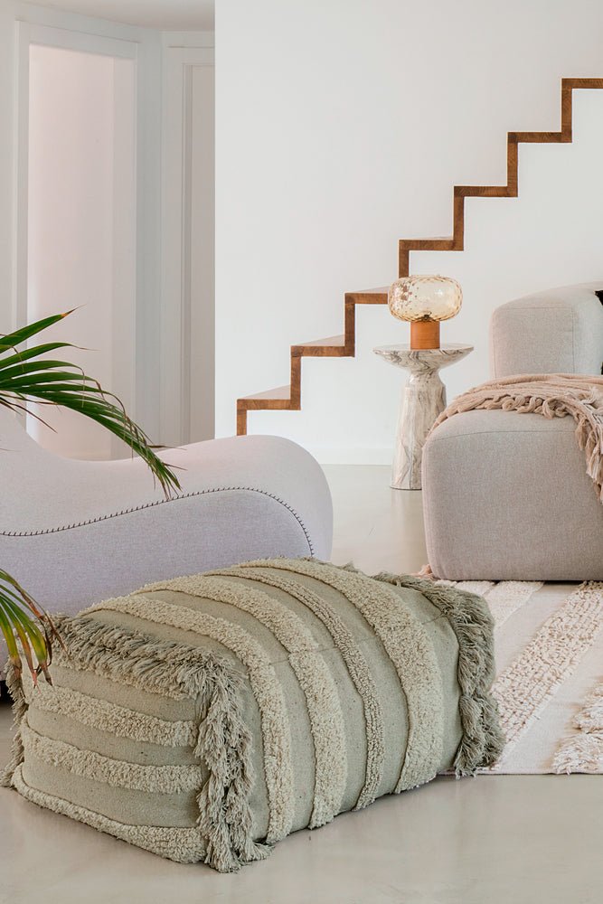 Lorena Canals Pouf AIR olive | 50x50cm - Sir Henrys