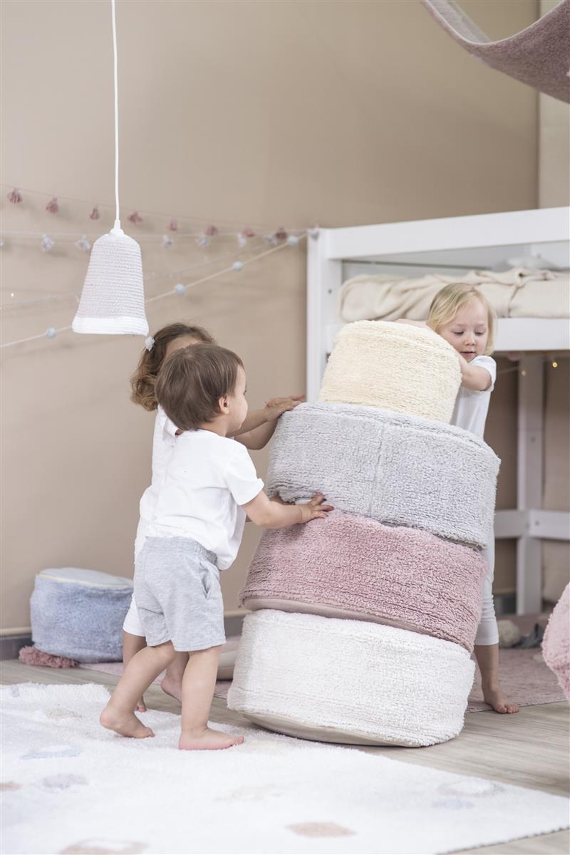 Lorena Canals Pouf CHILL Vintage Nude | 50x50cm - Sir Henrys